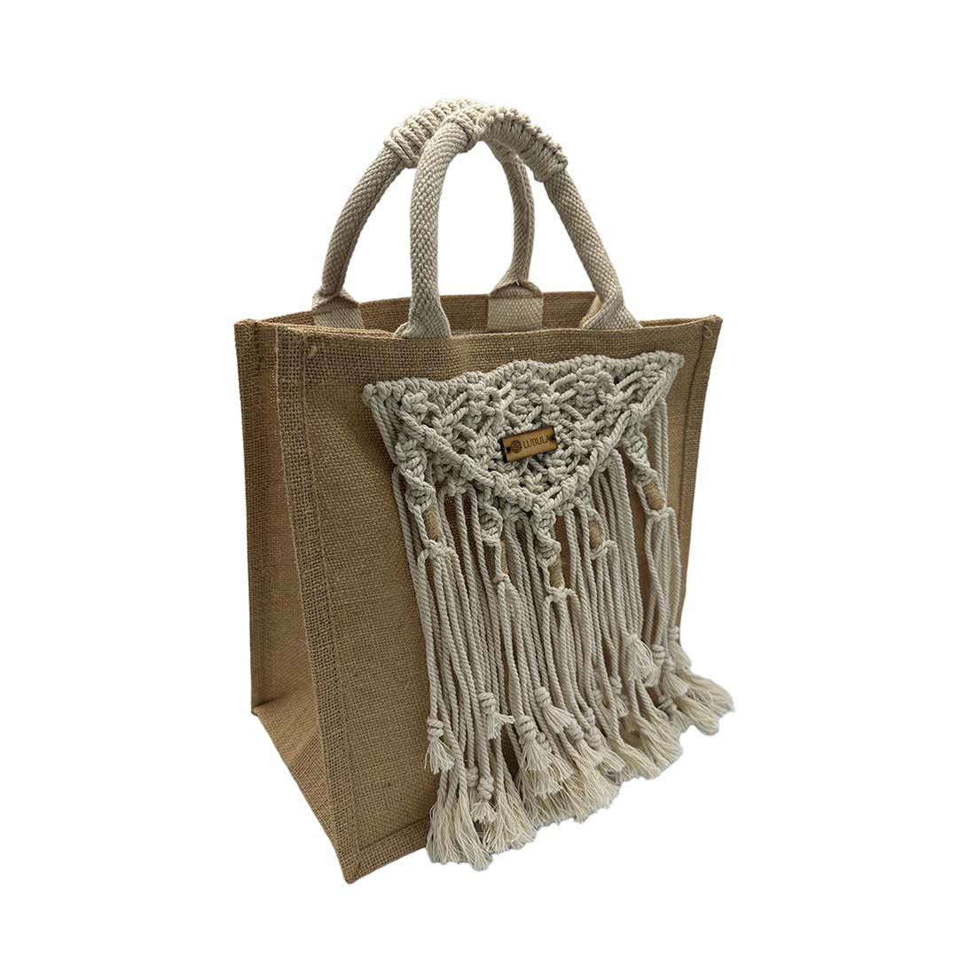 Bolsa Mod. Yuli 30.5 x 30.5 cm/Lubula macramé