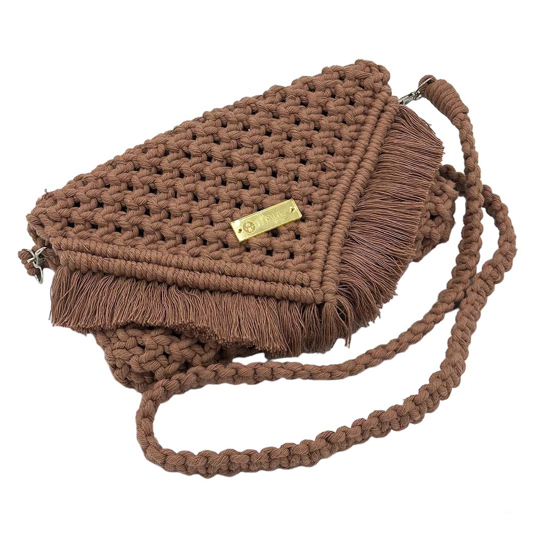 Clutch Mod. V/ Asa larga /Lubula Macramé