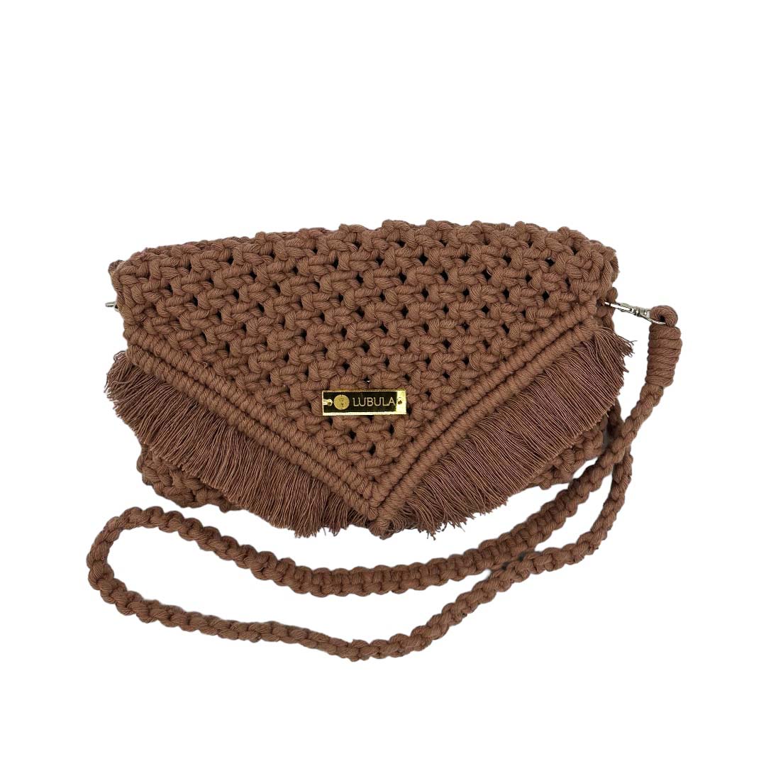 Clutch Mod. V/ Asa larga /Lubula Macramé