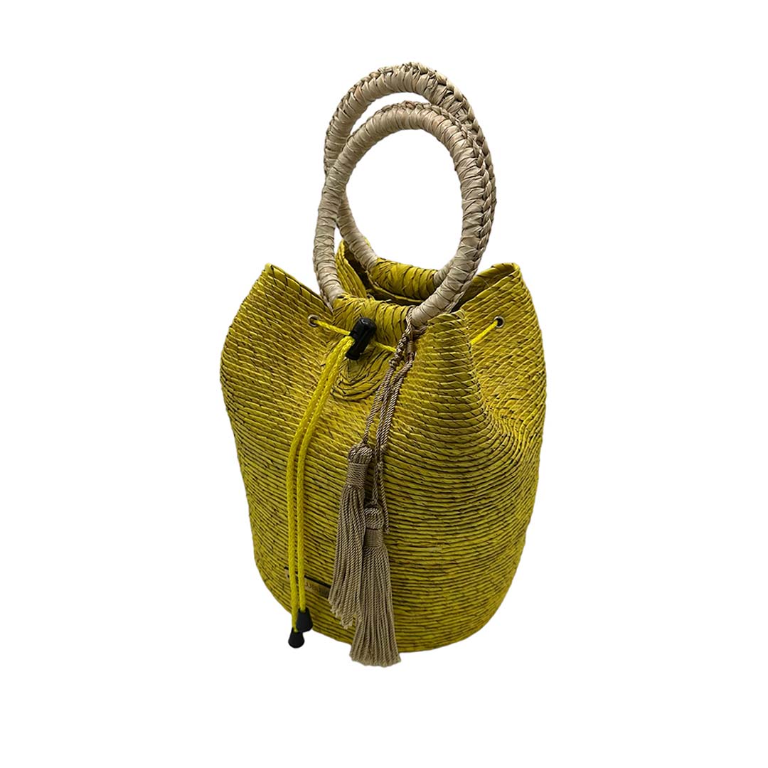 Bolsa de Palma Mod. Tzopelik 25 x 26  cm /Lubula Macramé