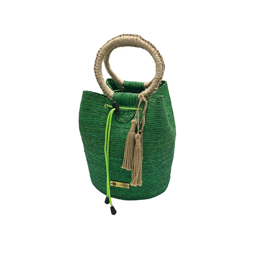 Bolsa de Palma Mod. Tzopelik 25 x 26  cm /Lubula Macramé