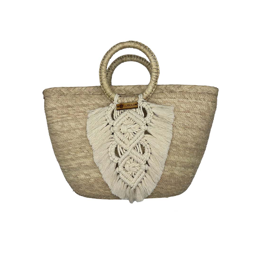 Bolsa de Palma Mod. Anax 40 x 30 cm /Lubula macramé