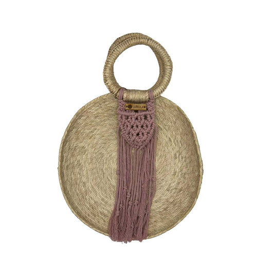 Bolsa palmaMod. Isla 35 cm/ Lubula macramé