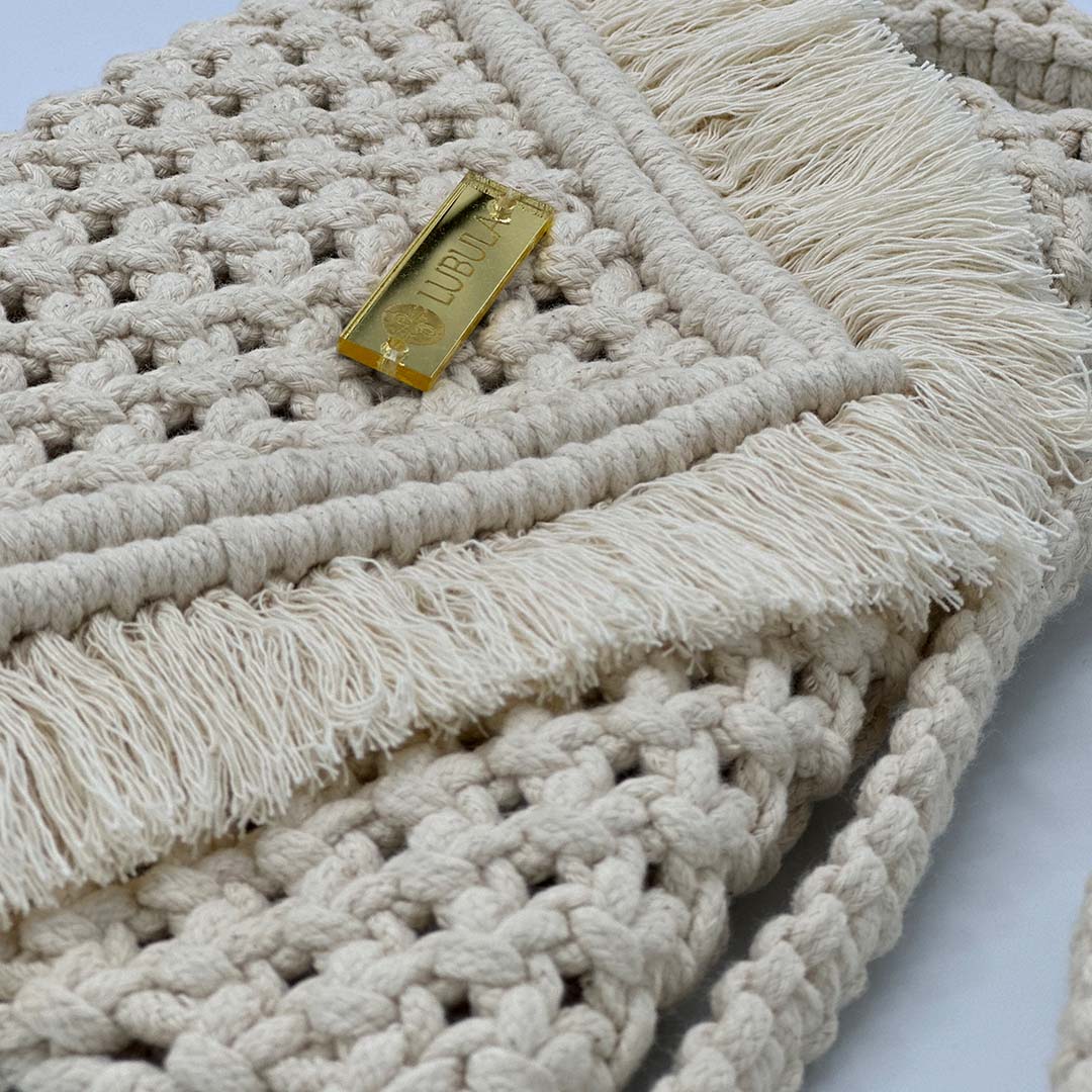 Clutch Mod. V / Asa larga/ Lubula macramé