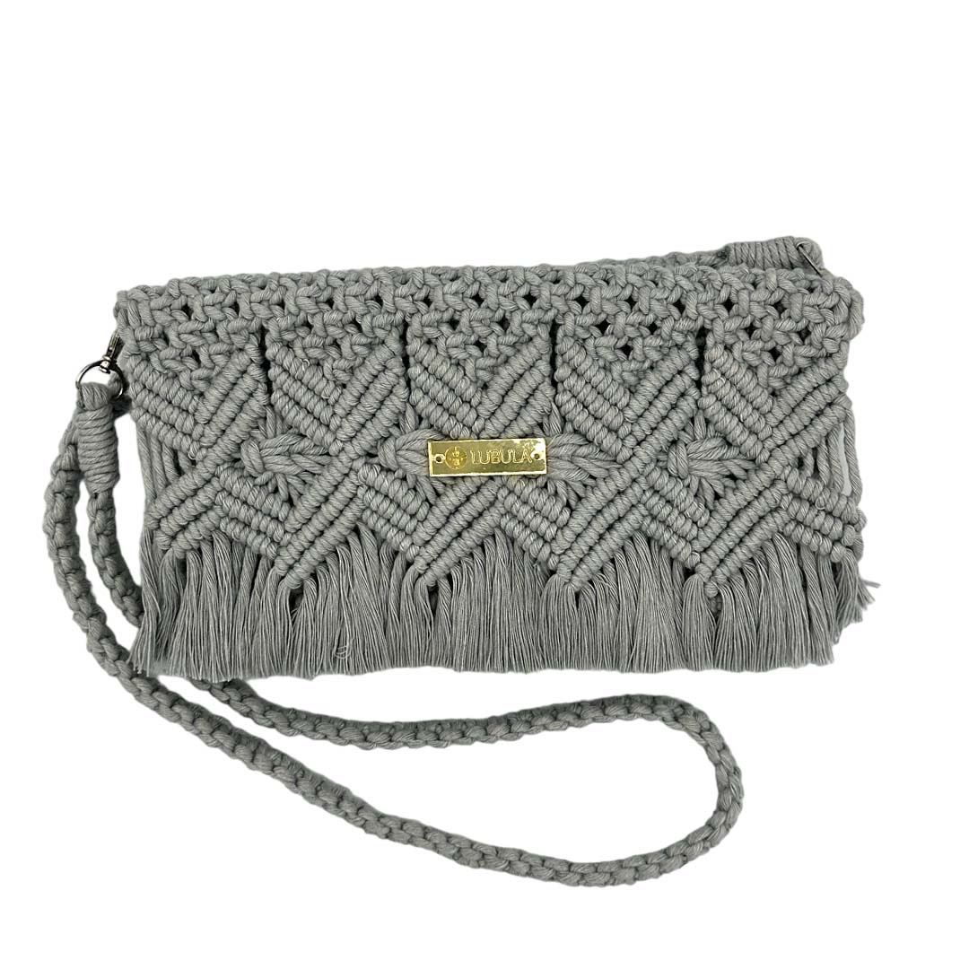 Clutch Mod. Diamante V2 / Asa larga / Lubula macramé