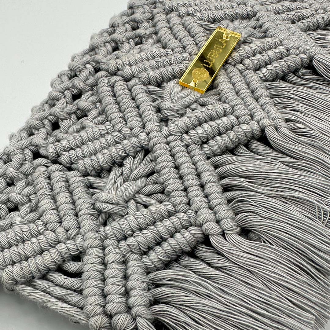 Clutch Mod. Diamante V2 / Asa larga / Lubula macramé