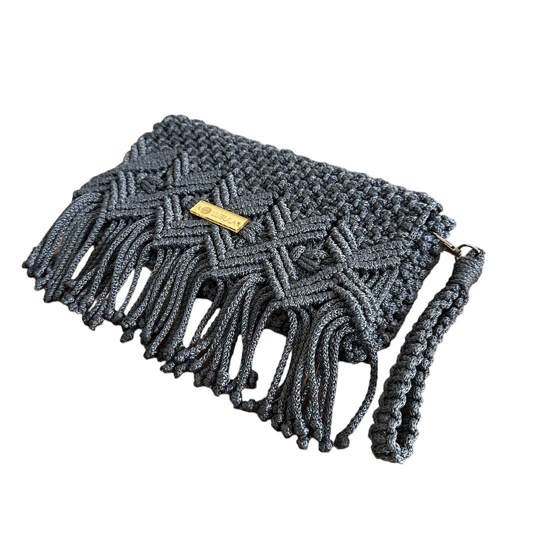 Clutch Mod. Diamante V2/Asa corta/ / Lubula macramé