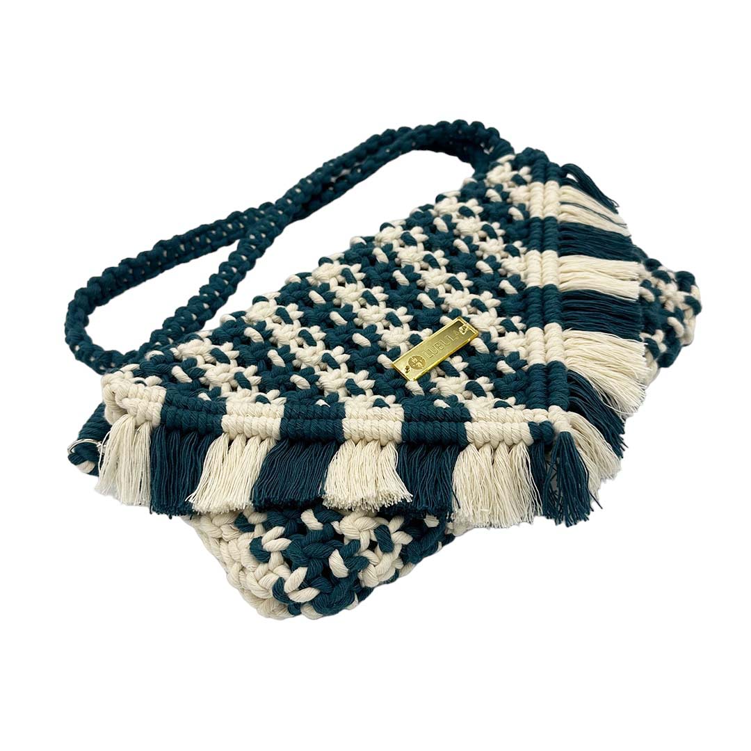 Clutch Mod. V Mix / Asa larga / Lubula macramé