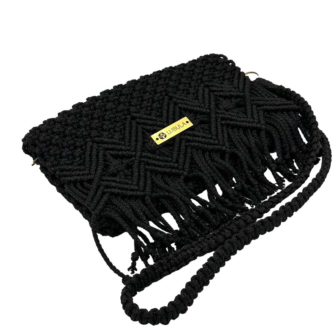 Clutch Mod. Diamante V2 / Asa larga/ Lubula macramé