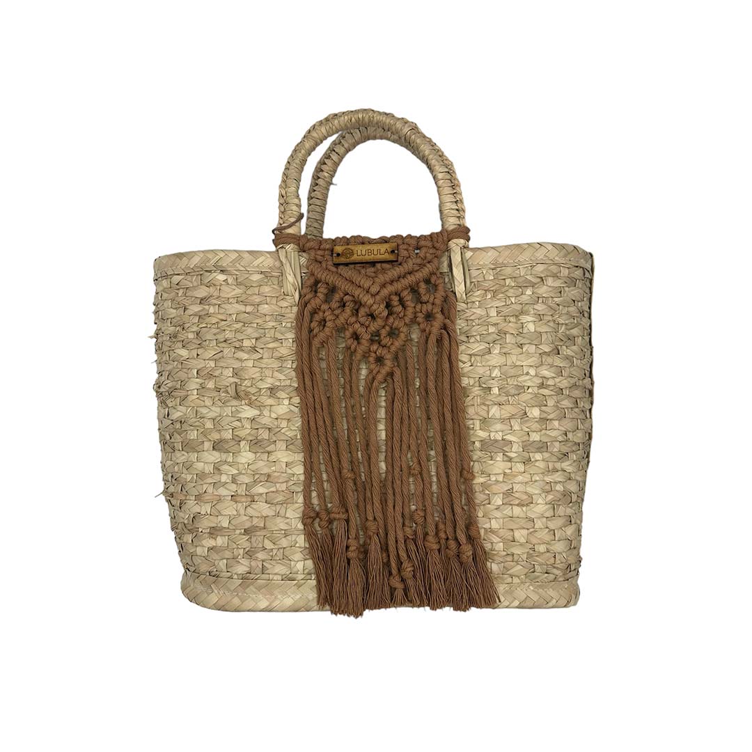 Bolsa palma Mod. Megan 40 x 40 cm  /Lubula macramé