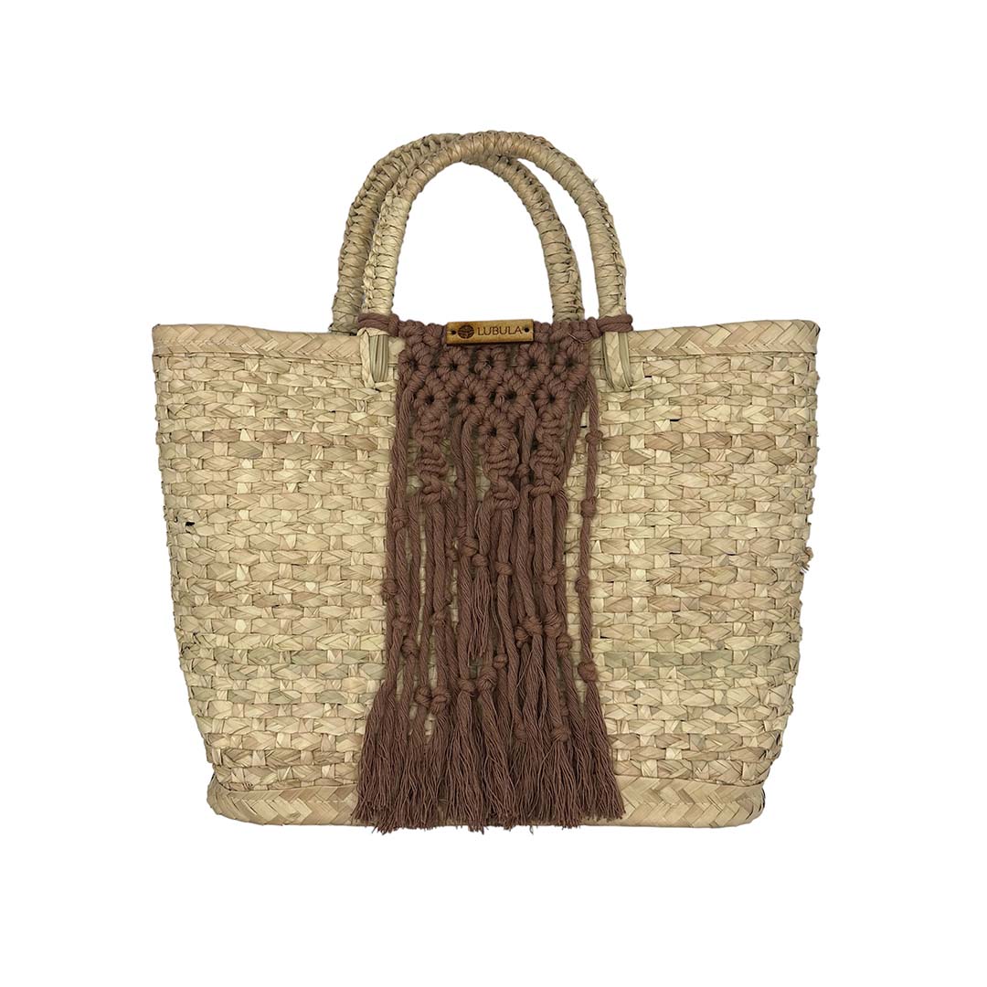 Bolsa palma Mod. Megan 40 x 40 cm  /Lubula macramé