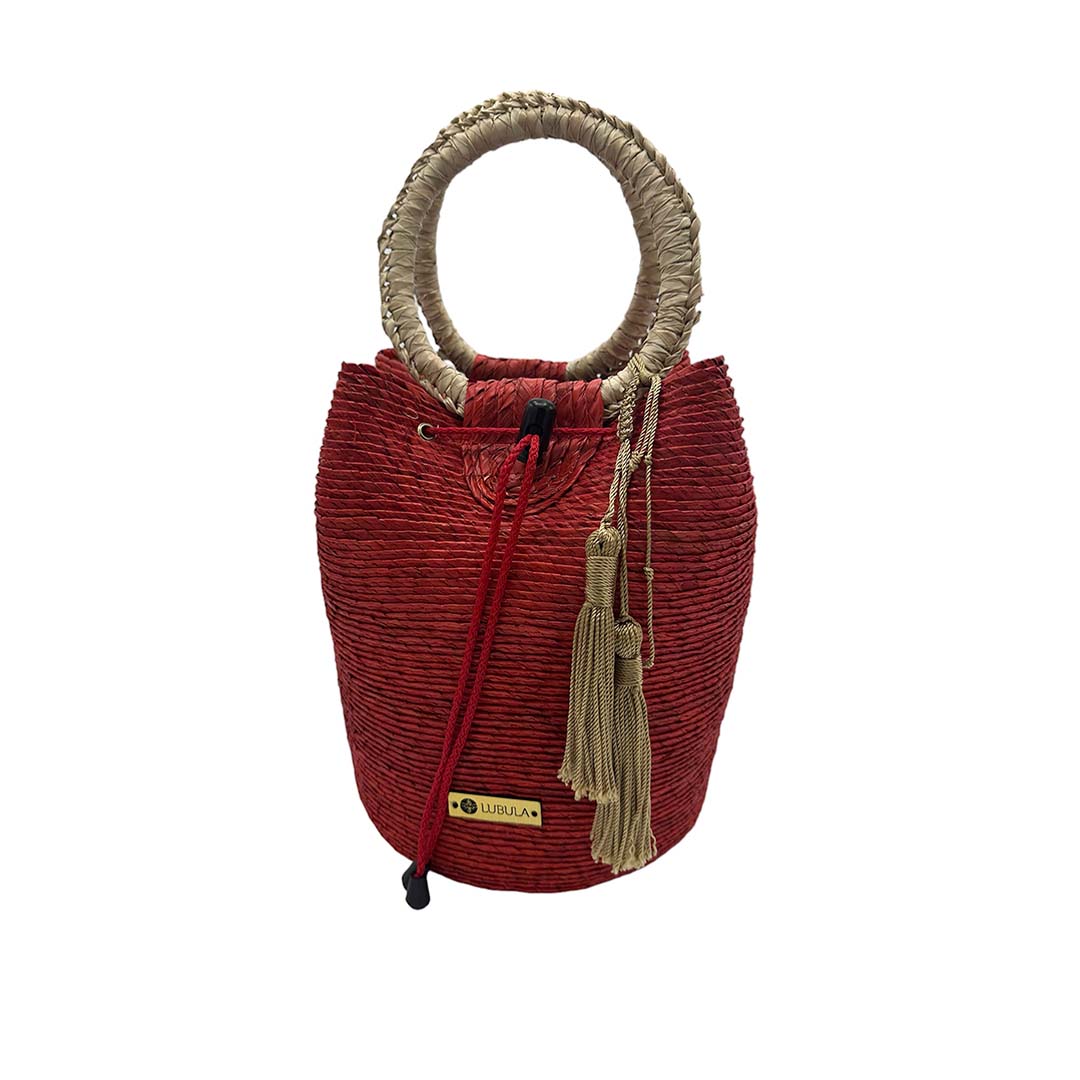 Bolsa de Palma Mod. Tzopelik 25 x 26  cm /Lubula Macramé