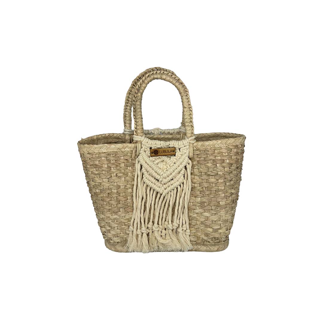 Bolsa de palma Mod. Megan 35 x 22 cm/Lubula macramé